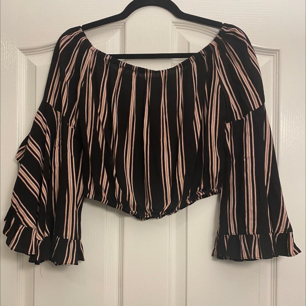 Long Sleeve Off the Shoulder Top